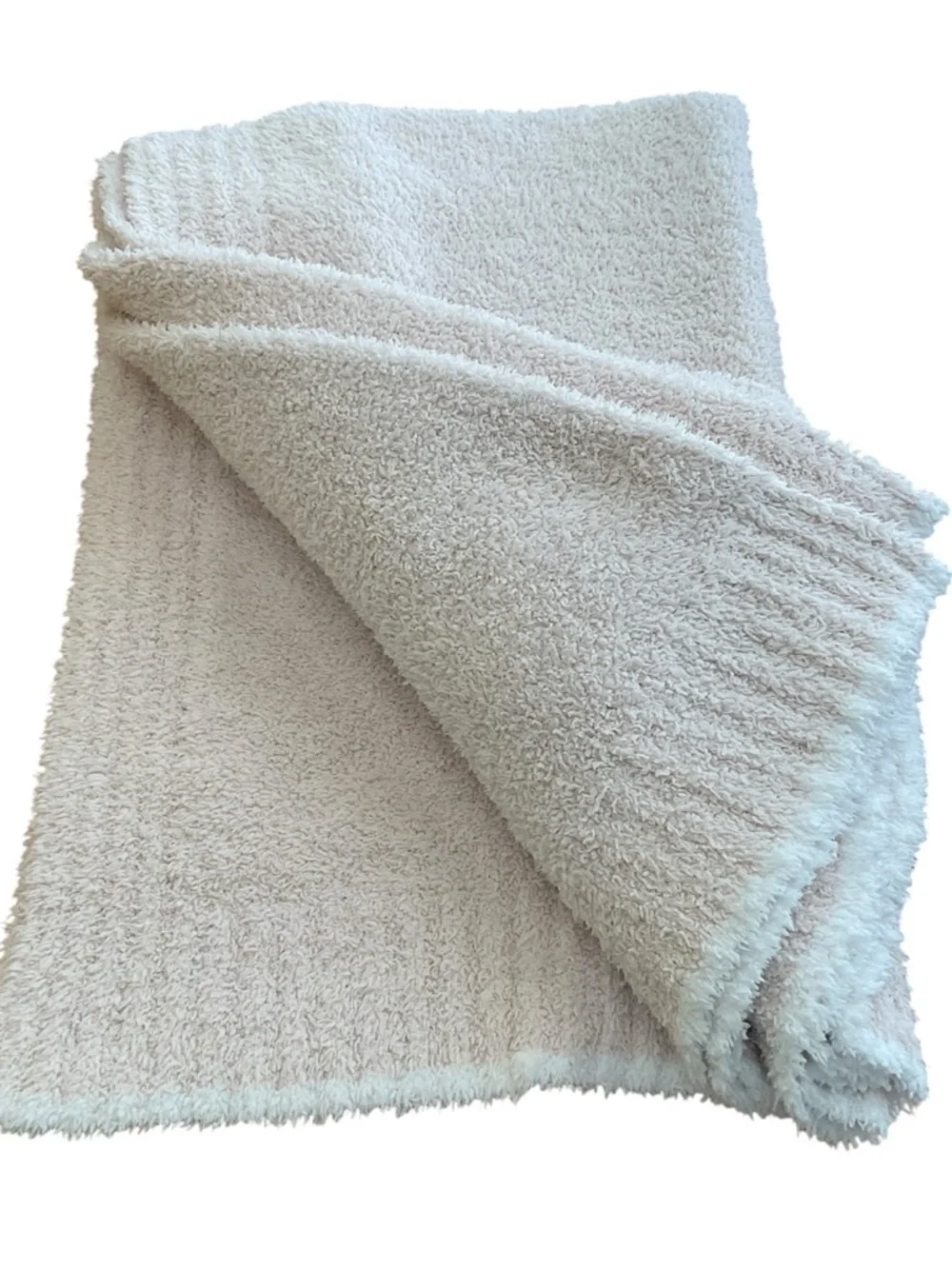 Barefoot Dreams pale pink throw